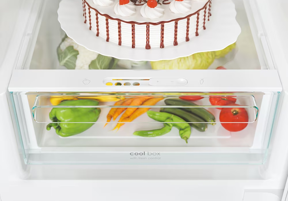 Frigider cu doua usi Candy CCE4T620DS / 377 l / 200 cm / D / Alb photo 4