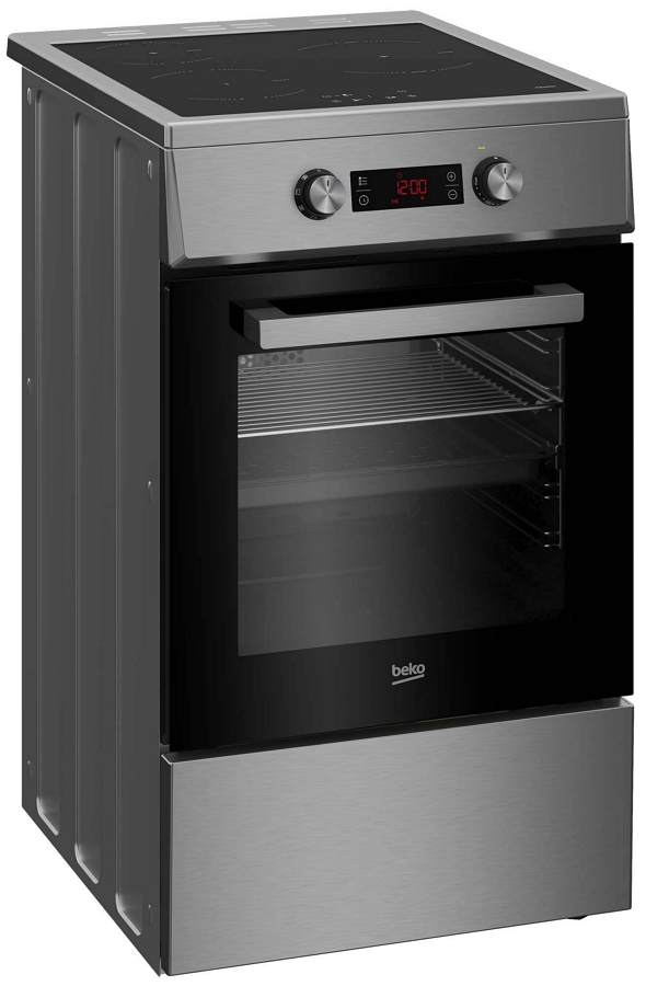 Plită electrică Beko FSM58301XCDT / 3 arzatoare / Sticla-ceramica photo 3
