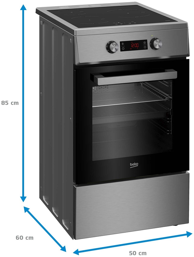 Plită electrică Beko FSM58301XCDT / 3 arzatoare / Sticla-ceramica photo 7