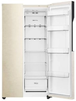 Frigider Side-by-Side LG GCB247JEDV / 613 l / 179 cm / A+ / Bej photo 2