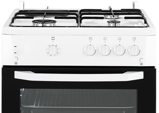 Plită combinată Beko CSG63010DW / 4 arzatoare / Emailat photo 2