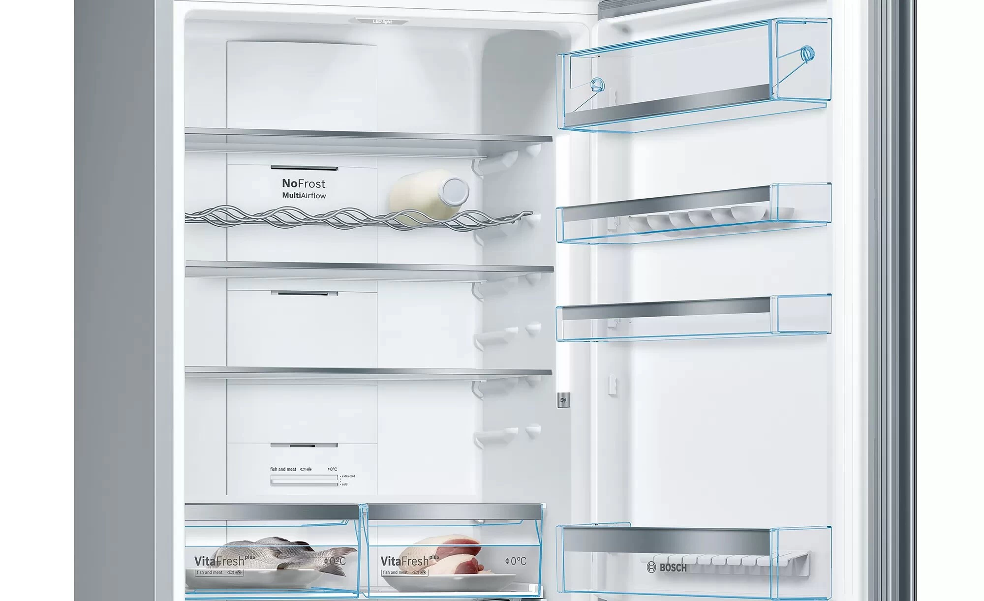 Холодильник двухдверный Bosch KGN49LBEA / 330 л / 203 см / A++ / Черный photo 2