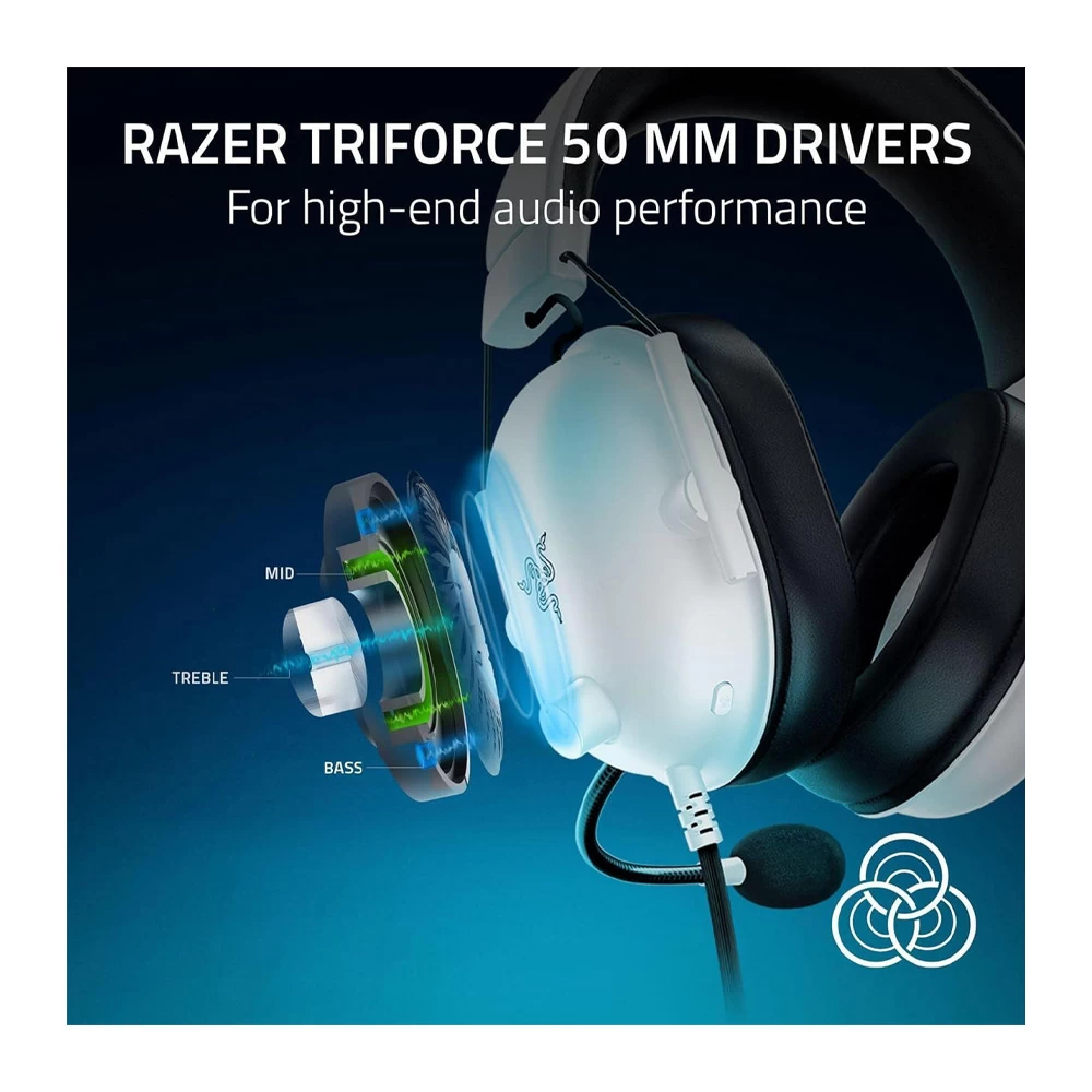 Casti Razer BlackShark V2 X Playstation Licensed White Edition (RZ04-03241300-R3G1) photo 6