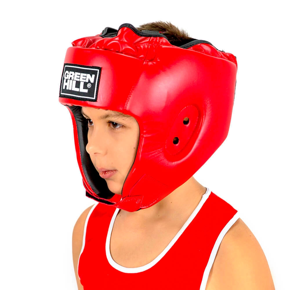 Шлем боксерский Green Hill  ALFA  HGA-4014, Красный	 photo 5