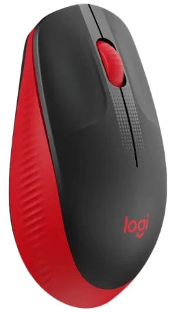 Mouse fara fir Logitech M190 Negru cu rosu / Optic / Negru cu rosu photo 2