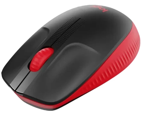 Mouse fara fir Logitech M190 Negru cu rosu / Optic / Negru cu rosu photo 3