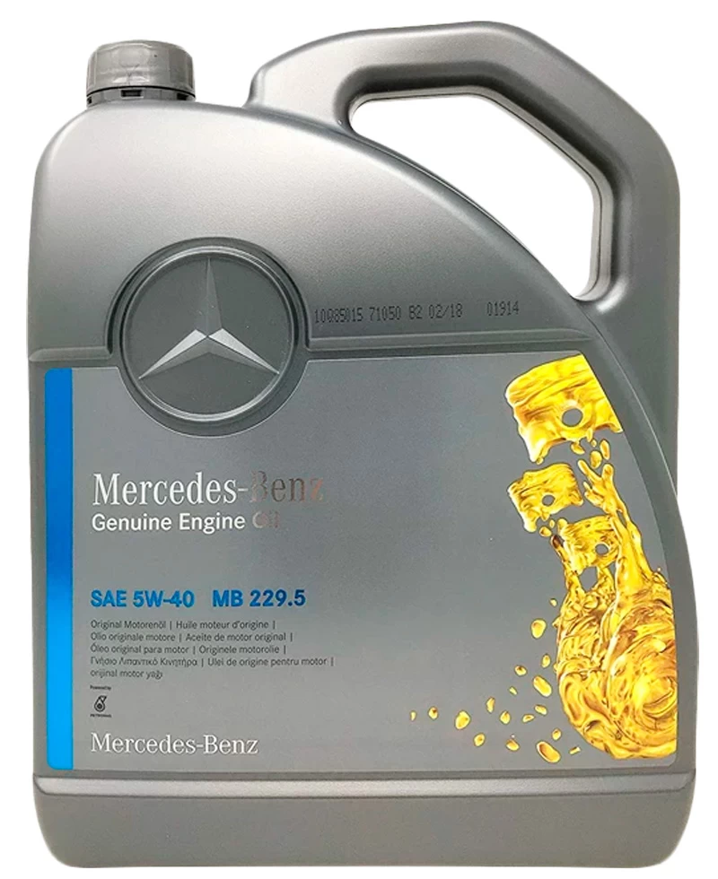 Ulei de motor MERCEDES-BENZ 5W-40 5 l /Sintetic /Benzina/diesel photo 1