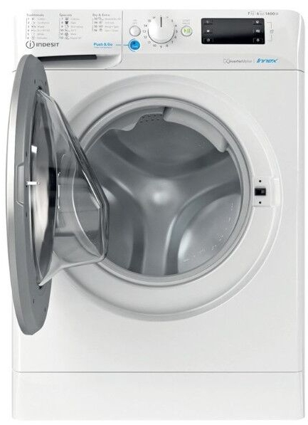 Masina de spalat cu uscator Indesit BDE76435WSVEE 7 kg /1400 rot/min /D /Alb photo 6