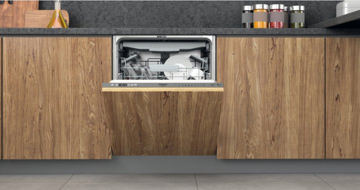 Mas. de spalat vase incorporabila Hotpoint - Ariston HI5020WEF Gri /14 Seturi /De dimensiune completa photo 2