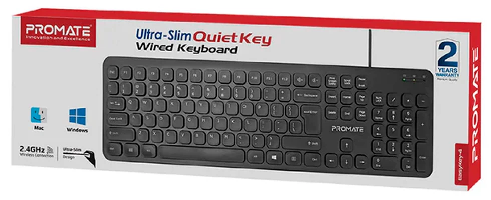 Tastatura cu fir Promate TASEASYKEY4EN / Mecanica photo 5