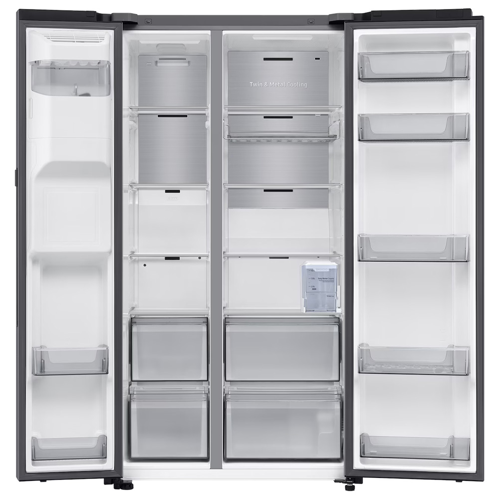 Frigider Side-by-Side Samsung RS80F67KCTEO / 634 l / 178.4 cm / C / Inox photo 3