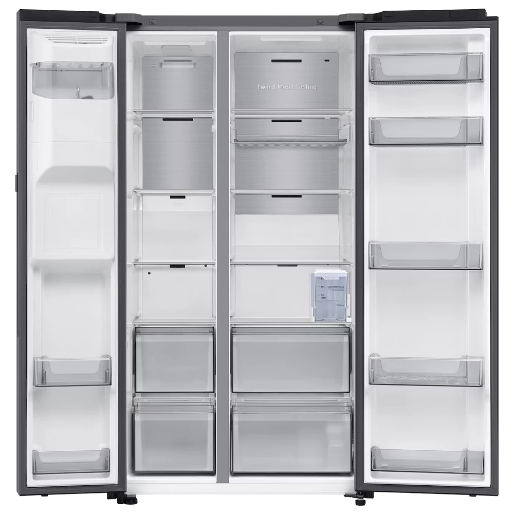 Frigider Side-by-Side Samsung RS80F67KCTEO / 634 l / 178.4 cm / C / Inox photo 3