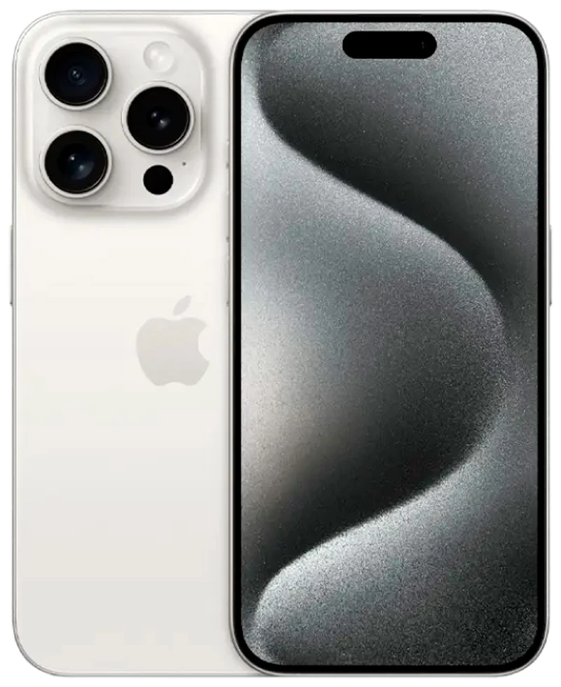 Смартфон Apple iPhone 15 Pro / 6.1'' / 8 ГБ / 256 ГБ / White Titanium photo 1