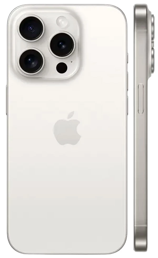 Смартфон Apple iPhone 15 Pro / 6.1'' / 8 ГБ / 256 ГБ / White Titanium photo 3