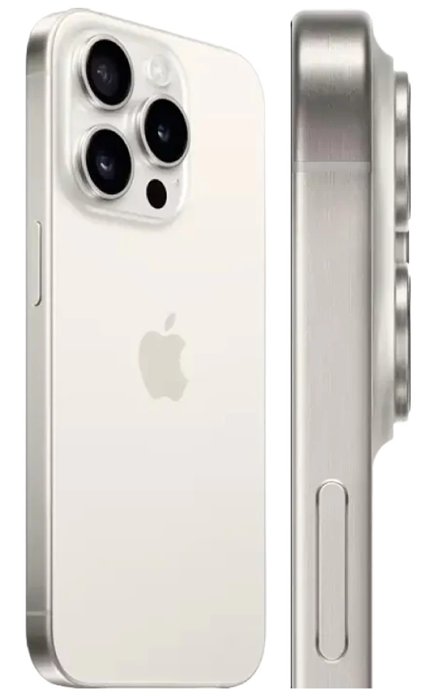 Смартфон Apple iPhone 15 Pro / 6.1'' / 8 ГБ / 256 ГБ / White Titanium photo 4
