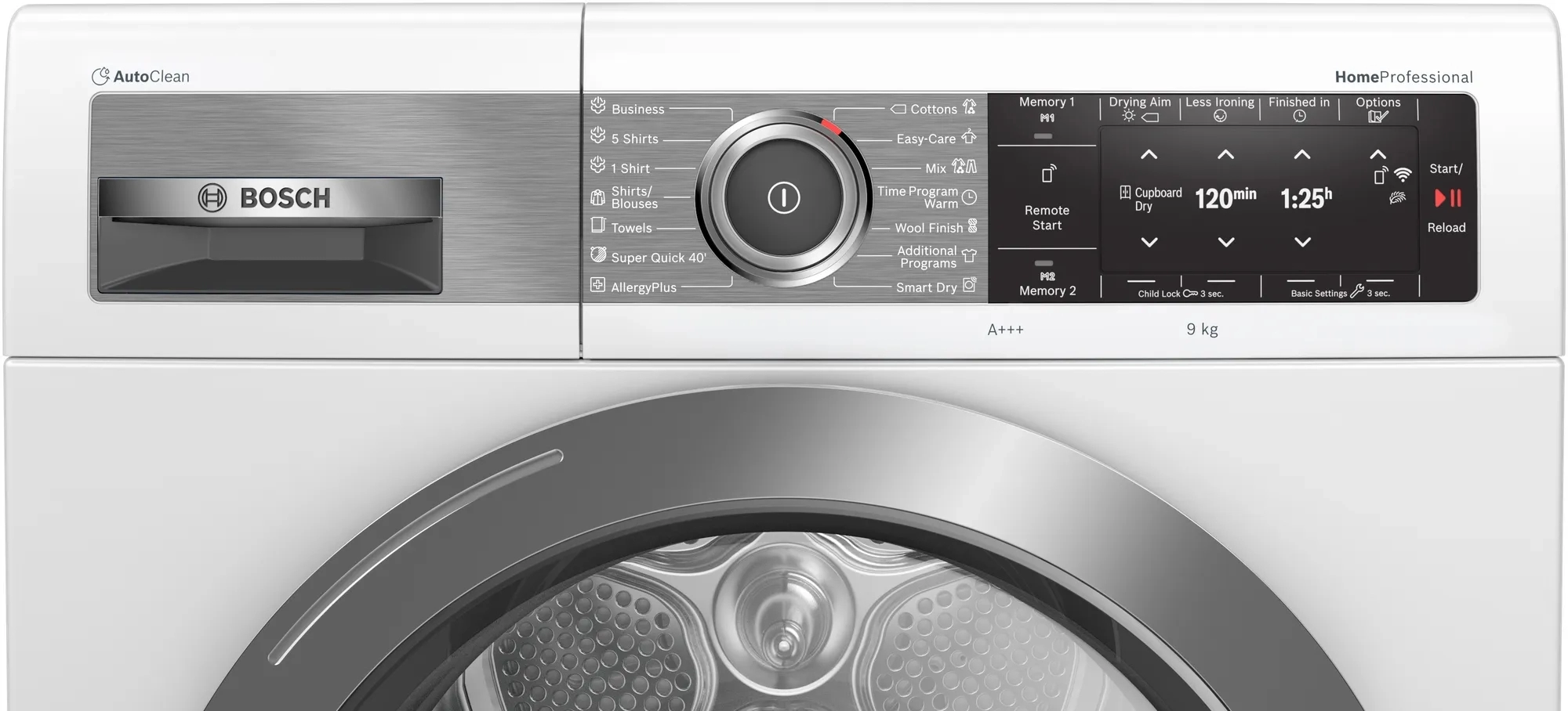 Сушильная машина Bosch WTX87EH0EU / 9 кг / A+++ / Белый photo 2
