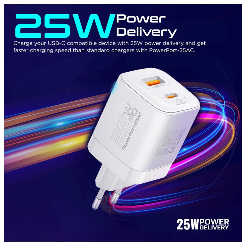 Зарядное устройство для телефона Promate AISPOWERPORT25ACEW photo 2
