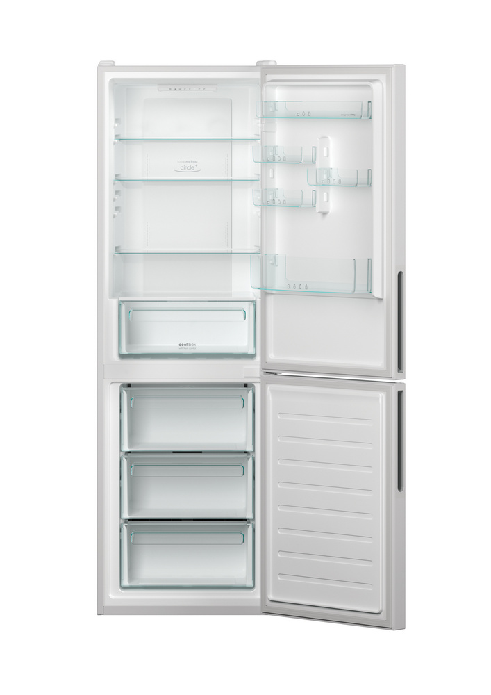 Frigider cu doua usi Candy CCE3T618EW / 341 l / 185 cm / E / Alb photo 2