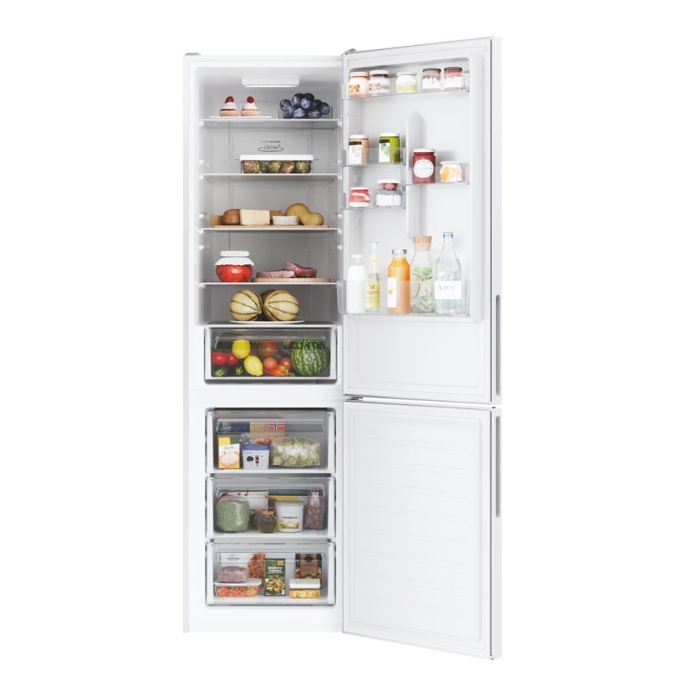 Frigider cu doua usi Candy CCE3T620EW / 377 l / 200 cm / E / Alb photo 2