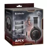 Наушники Defender Apex black, red (64525) thumbnav 5