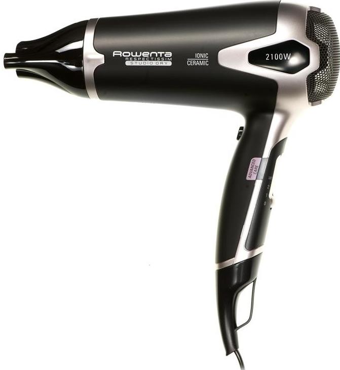 Фен Rowenta CV5361F0 2100W Чёрный с серебристым photo 1 Фен Rowenta CV5361F0 2100W Чёрный с серебристым photo 1