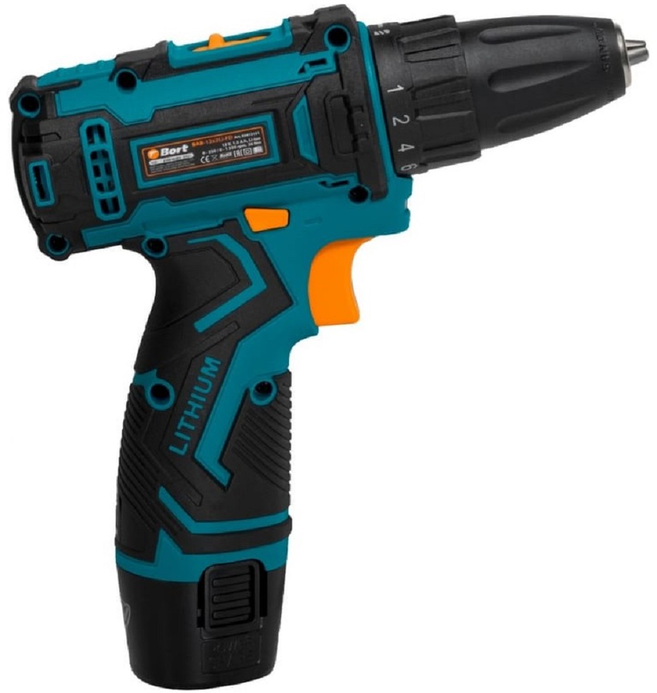 Masina de gaurit si insurubat  cu acumulator Bort BAB12x2LiFD+Acumulator suplimentar photo 2
