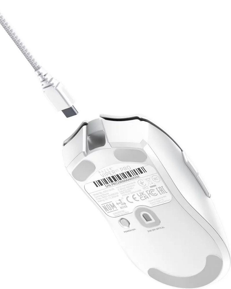 Mouse fara fir Razer Viper V2 Pro White Alb / Optic / Alb photo 4