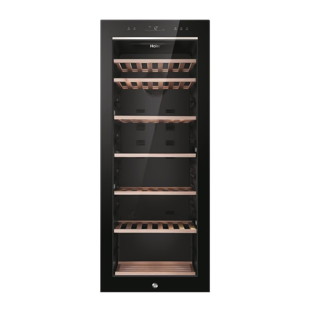 Frigider de vin Haier HWS84GA / 84 sticle / 127 cm / G / Negru photo 1 Frigider de vin Haier HWS84GA / 84 sticle / 127 cm / G / Negru photo 1