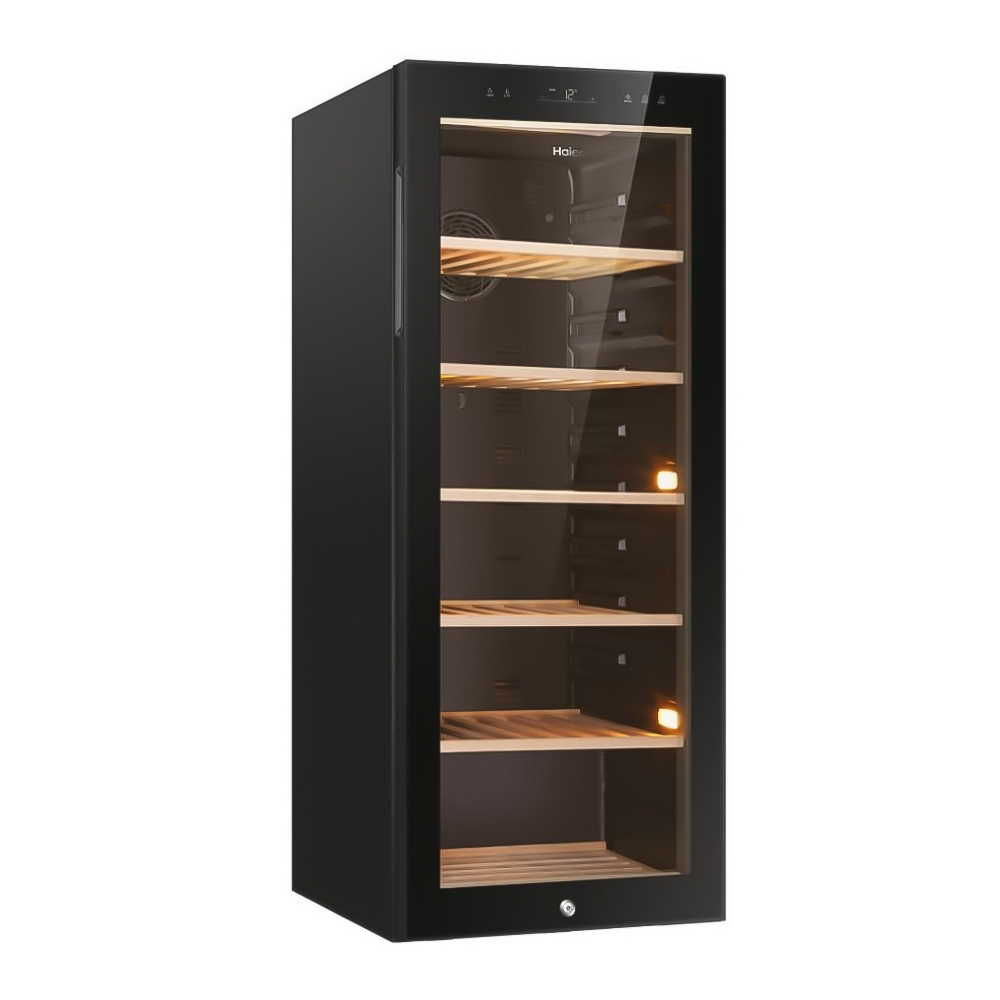 Frigider de vin Haier HWS84GA / 84 sticle / 127 cm / G / Negru photo 3