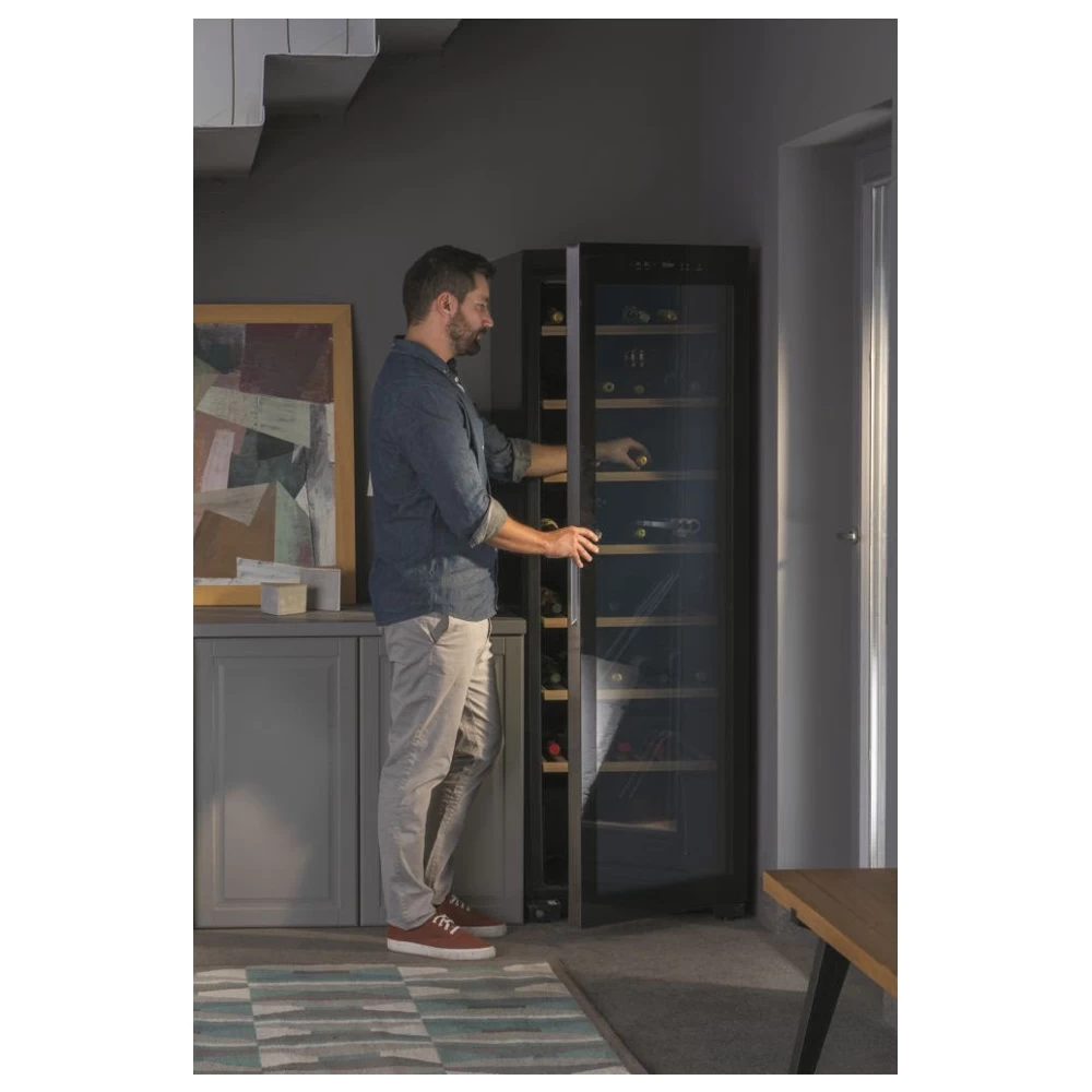 Frigider de vin Haier WS171GA / 166 sticle / 185 cm / G / Negru photo 5