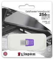 USB Flash Kingston Data Travel microDuo3C 256Gb Purple thumbnav 3