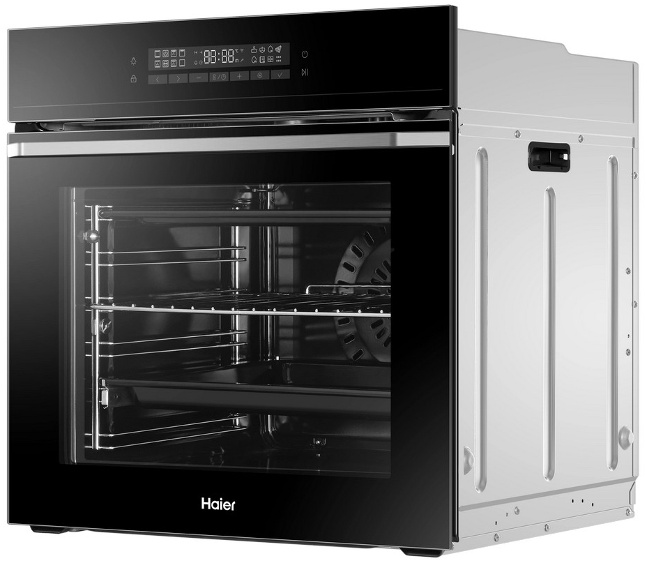 Встраиваемый духовой шкаф Haier HOQP16AN5GB / 72 л. / A++ / Черный photo 2