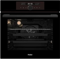 Встраиваемый духовой шкаф Haier  HOXFP5AGB, 76 л, A, Черный 
