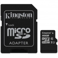 Card de memorie MicroSD+SD adapter Kingston 16Gb class 10 (SDC10G2/16GB) 