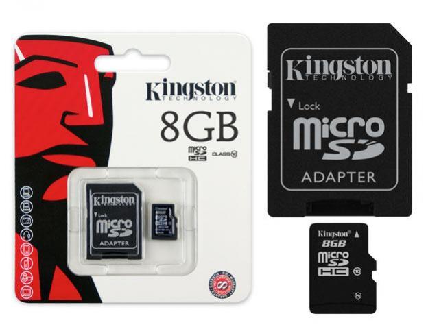 Card de mem-e MicroSD Kingston 8CB micro SDHC Class10 photo 1 Card de mem-e MicroSD Kingston 8CB micro SDHC Class10 photo 1
