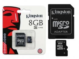 Card de mem-e MicroSD Kingston 8CB micro SDHC Class10 thumbnav 1