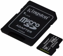 Карта памяти MicroSD+ SD adapter Kingston 256GB CL10 SDCS2 thumbnav 2