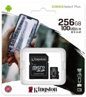 Карта памяти MicroSD+ SD adapter Kingston 256GB CL10 SDCS2 thumbnav 3