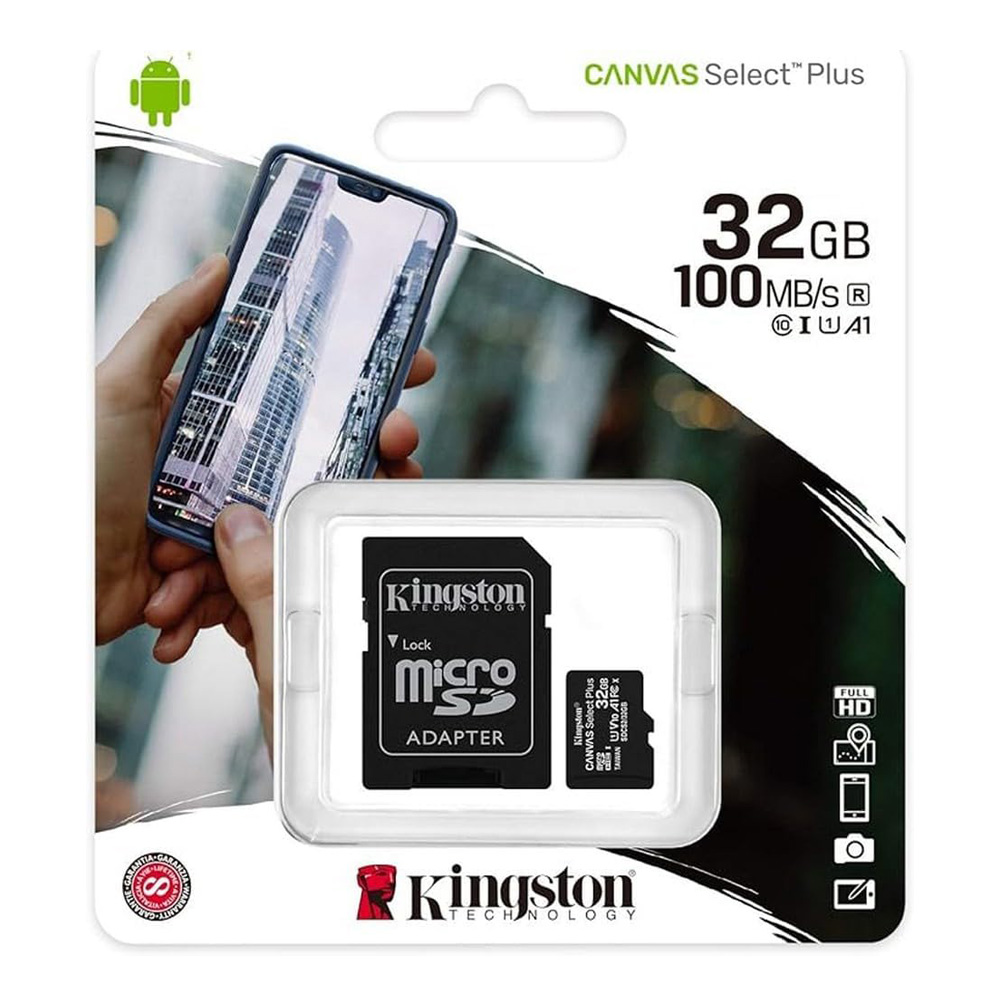 Card de memorie MicroSD+SD adapter Kingston 32GB CL10 SDCS2 photo 3