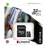 Card de memorie MicroSD+SD adapter Kingston 32GB CL10 SDCS2 thumbnav 3