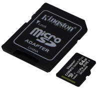Card de memorie MicroSD+SD adapter Kingston 64GB SDC10G2/64GB UHS-I (Class 10)   thumbnav 2