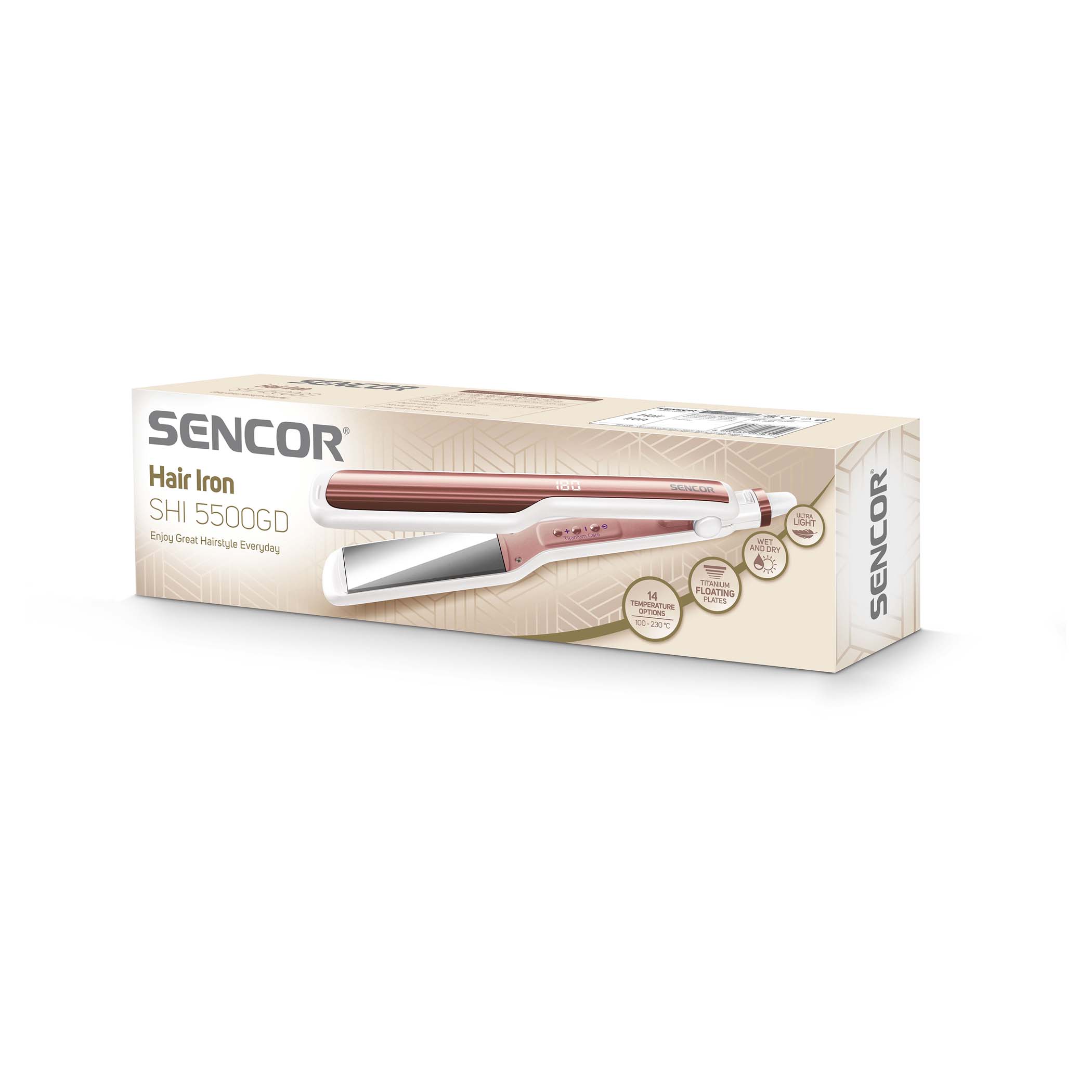 Щипцы для выравнивания Sencor SHI 5500GD Золотистый 50 Вт  photo 7