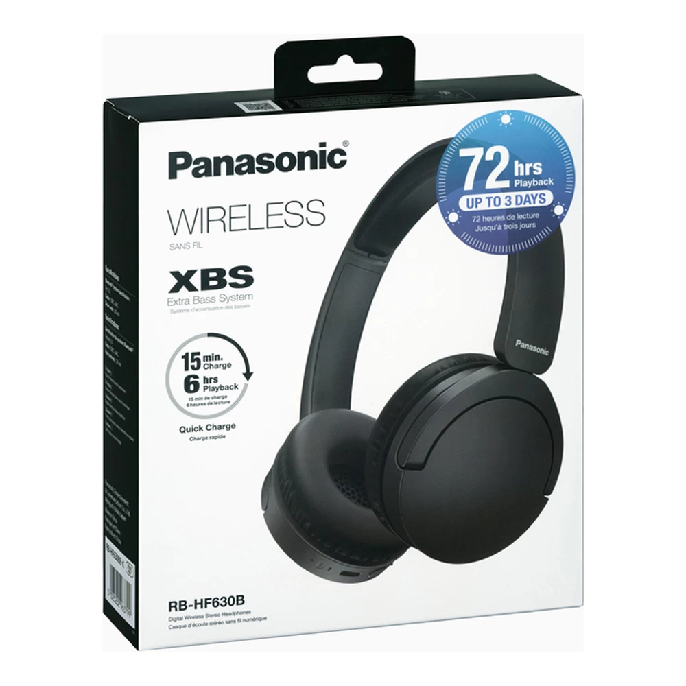 Наушники Panasonic RB-HF630 Black Беспроводные / Дом и Офис / Black photo 8