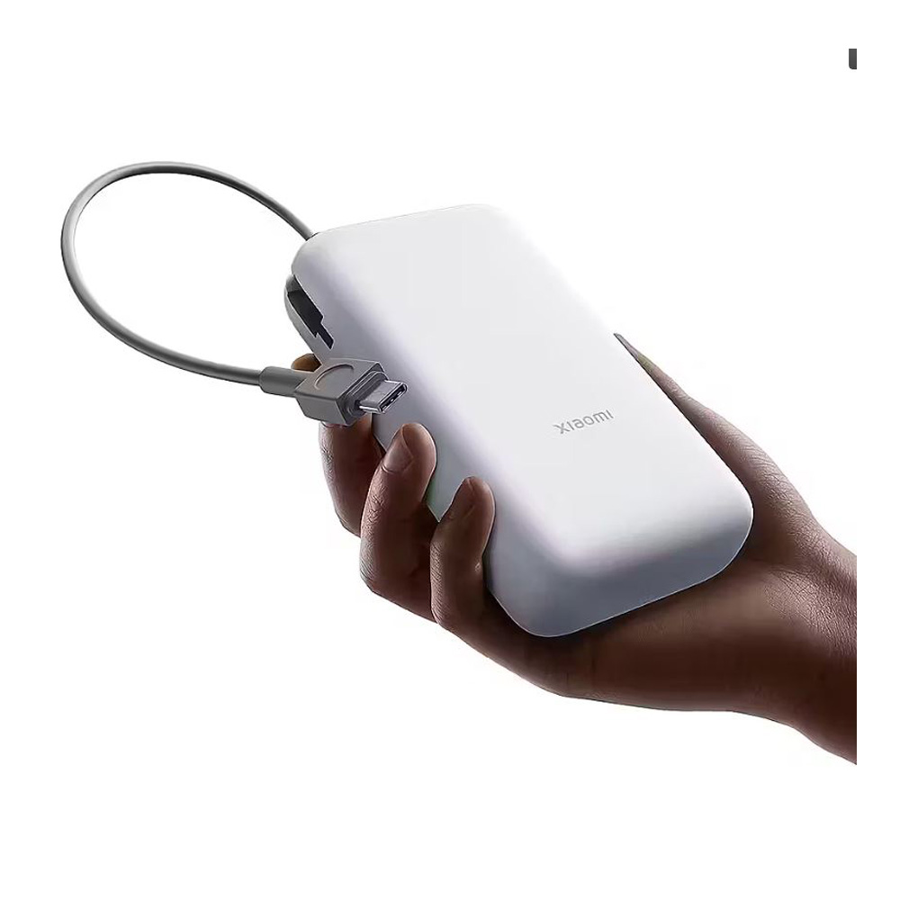 Внешний аккумулятор Xiaomi 20000mAh (Integrated Cable) GL Light Gray (61826) photo 6