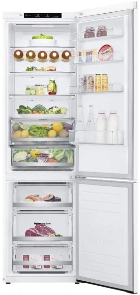 Frigider cu doua usi LG GBB72SWVGN / 384 l / 203 cm / D / Alb photo 3