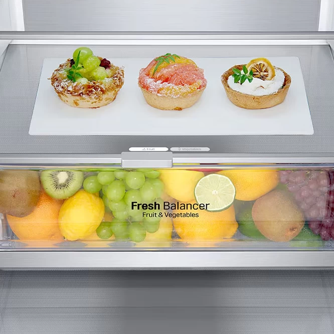 Frigider cu doua usi LG GBB72SWVGN / 384 l / 203 cm / D / Alb photo 5