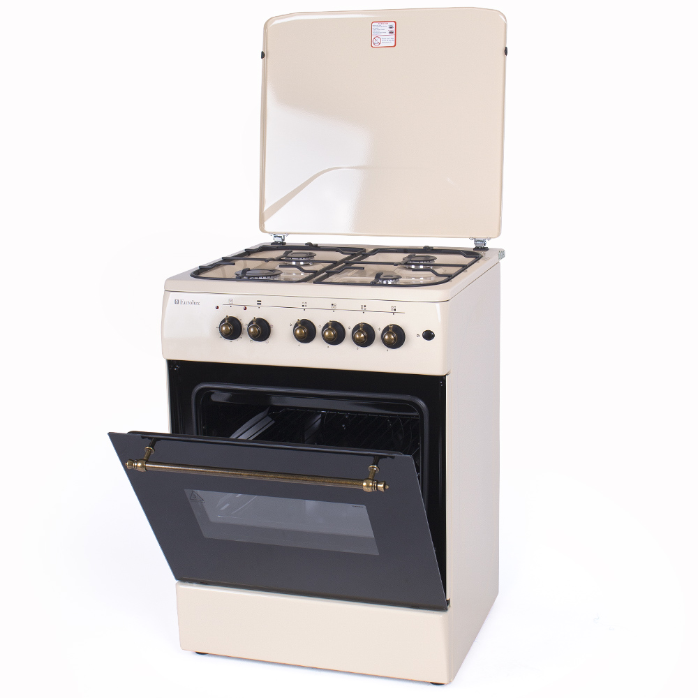 Plita de gaz Eurolux TE6640IBGR / 4 arzatoare / 60 cm / Bej photo 2