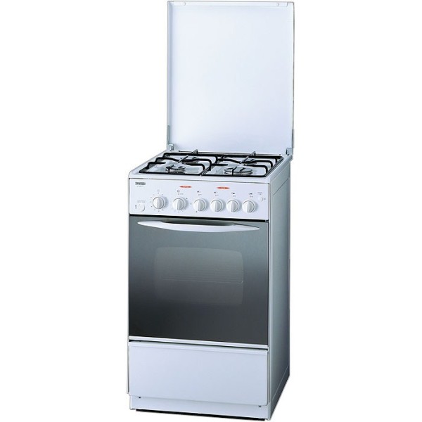 Газовая плита Zanussi ZCG053GW / 4 конфорок / 55 см / Белый photo 1 Газовая плита Zanussi ZCG053GW / 4 конфорок / 55 см / Белый photo 1