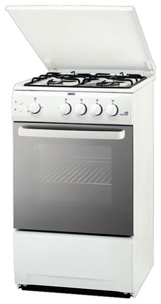 Газовая плита Zanussi ZCG559GW / 4 конфорок / 50 см / Белый photo 1 Газовая плита Zanussi ZCG559GW / 4 конфорок / 50 см / Белый photo 1