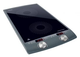 Plita de masa cu inductie Sencor SCP 4202GY, 2 arzatoare, 2900 W, Argintiu thumbnav